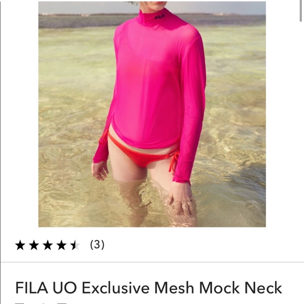 FILA sheer swim coverup